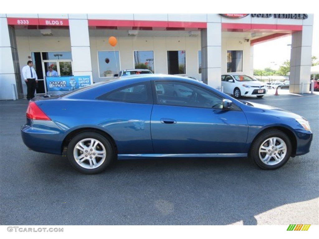 2007 Accord EX-L Coupe - Sapphire Blue Pearl / Ivory photo #8