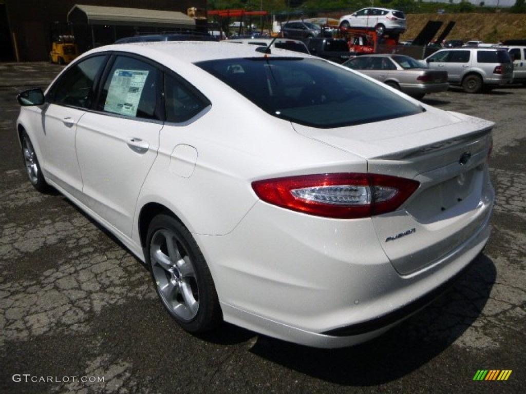 2015 Fusion SE - White Platinum Metallic / Charcoal Black photo #3