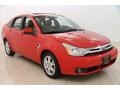 2008 Vermillion Red Ford Focus SES Sedan #96249337