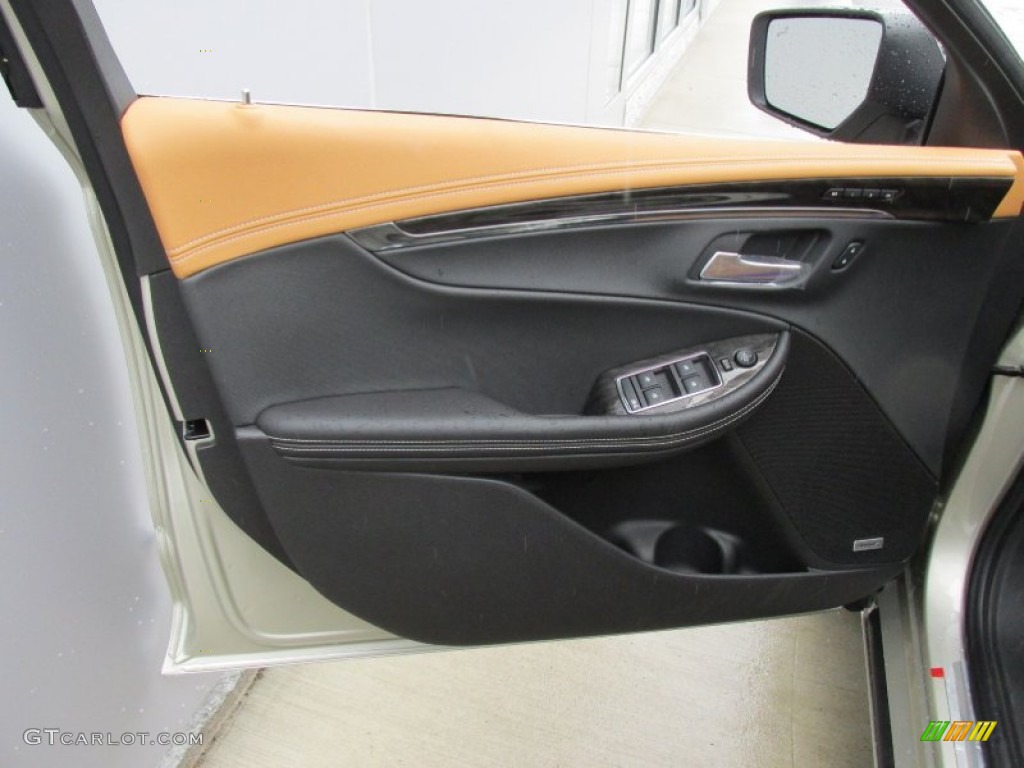 2015 Chevrolet Impala LTZ Jet Black/Mojave Door Panel Photo #96251802