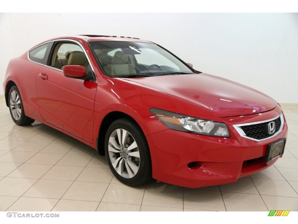 2009 Accord EX-L Coupe - San Marino Red / Ivory photo #1