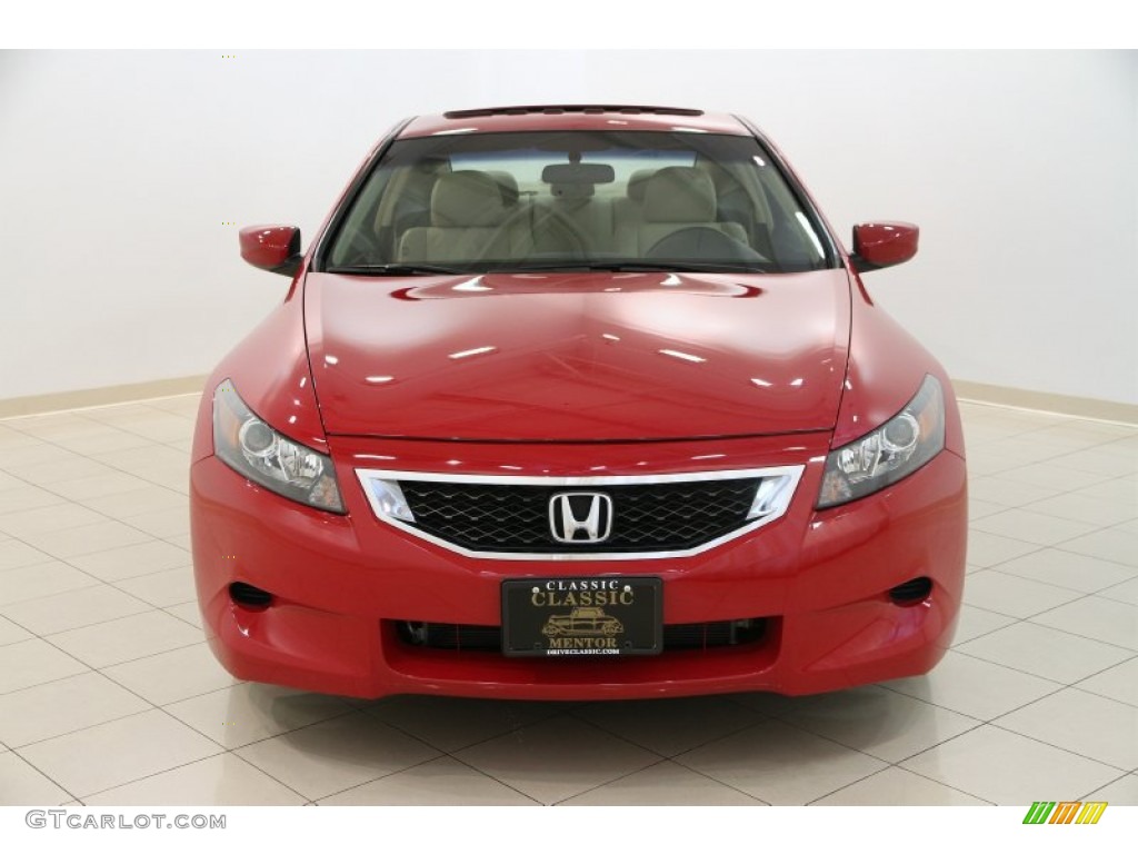 2009 Accord EX-L Coupe - San Marino Red / Ivory photo #2