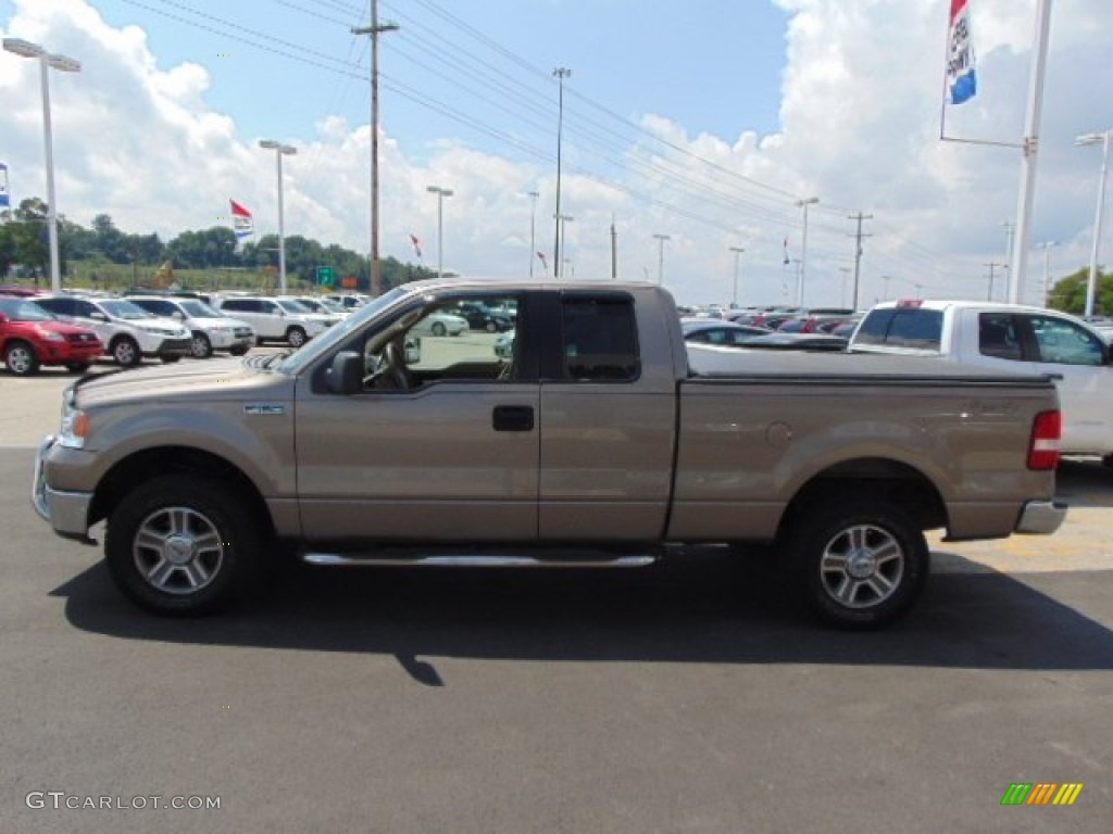 2006 F150 XLT SuperCab 4x4 - Arizona Beige Metallic / Tan photo #7