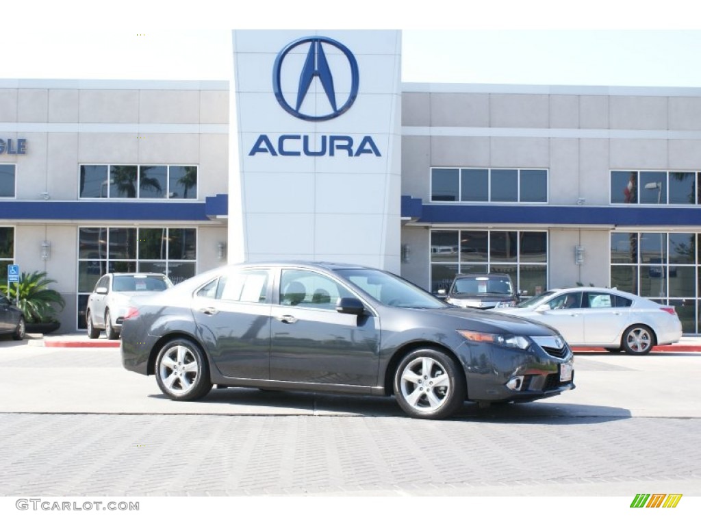 2011 TSX Sedan - Graphite Luster Pearl / Taupe photo #1