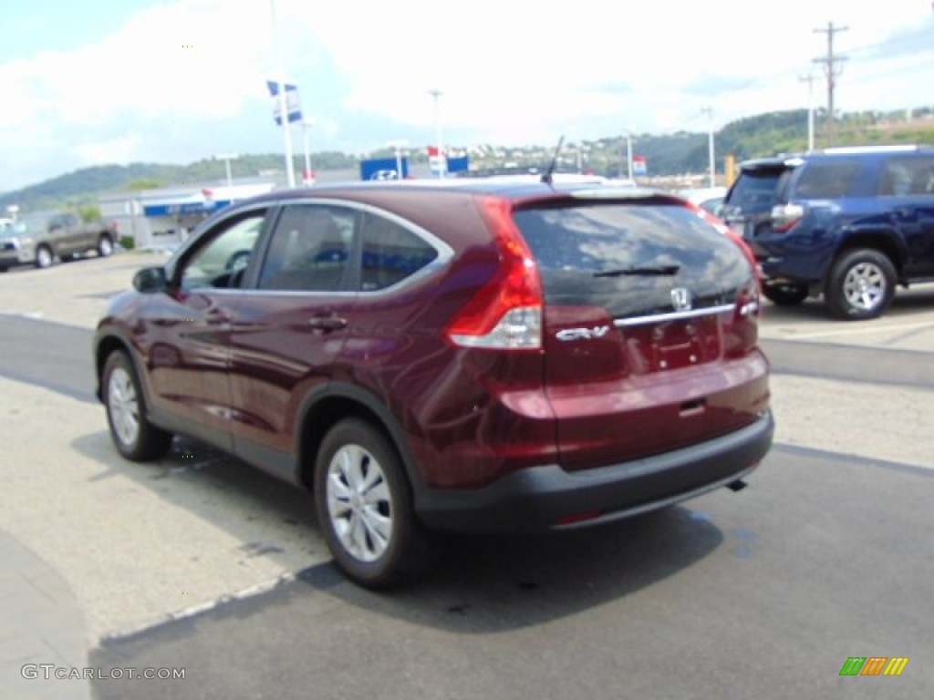 2012 CR-V EX 4WD - Basque Red Pearl II / Gray photo #6