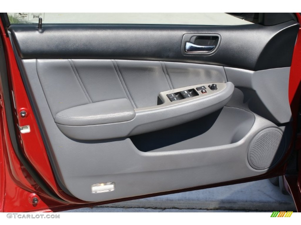 2007 Accord EX-L V6 Sedan - Moroccan Red Pearl / Gray photo #11