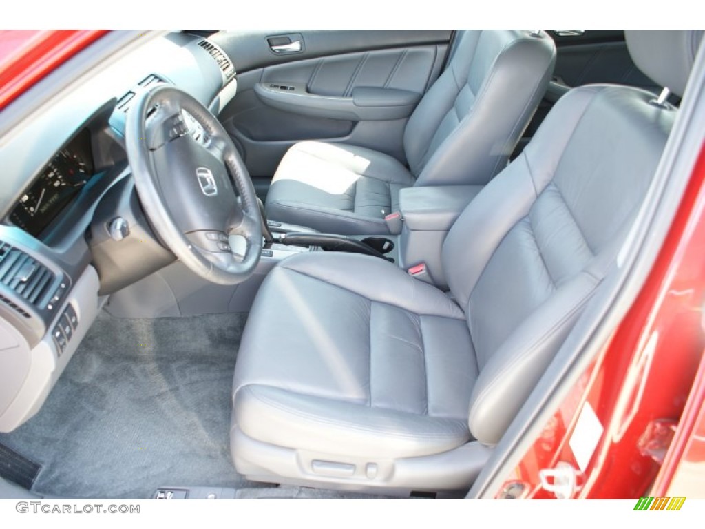 2007 Accord EX-L V6 Sedan - Moroccan Red Pearl / Gray photo #12