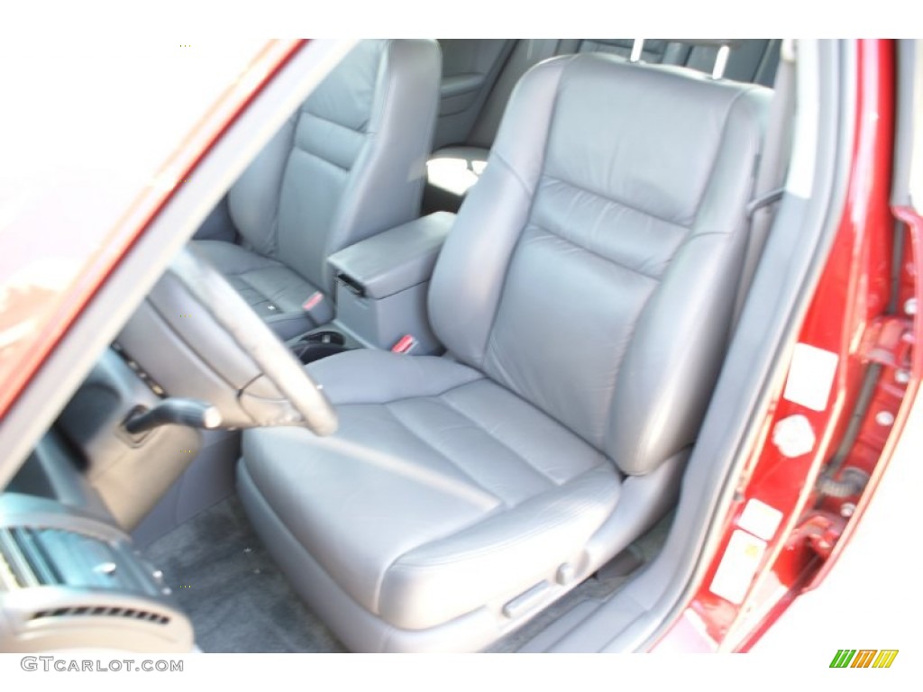 2007 Accord EX-L V6 Sedan - Moroccan Red Pearl / Gray photo #13