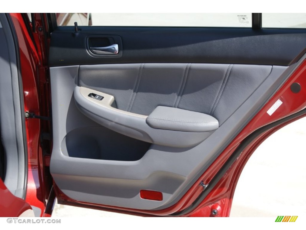 2007 Accord EX-L V6 Sedan - Moroccan Red Pearl / Gray photo #17