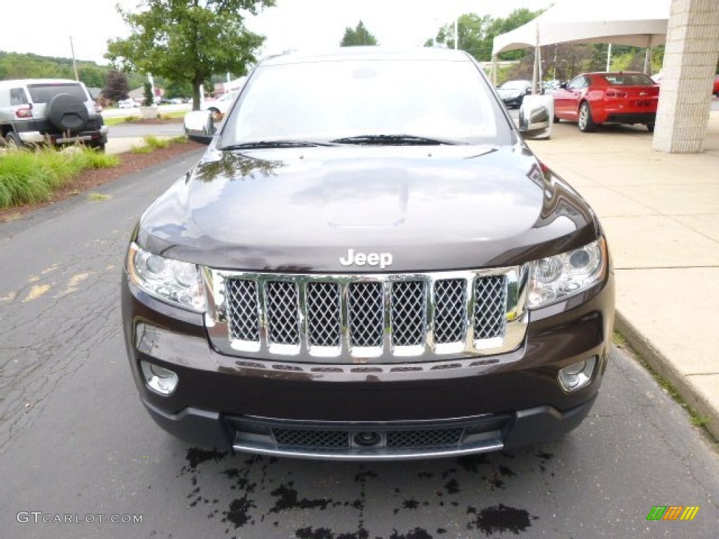 2011 Grand Cherokee Overland 4x4 - Rugged Brown Pearl / New Saddle/Black photo #3