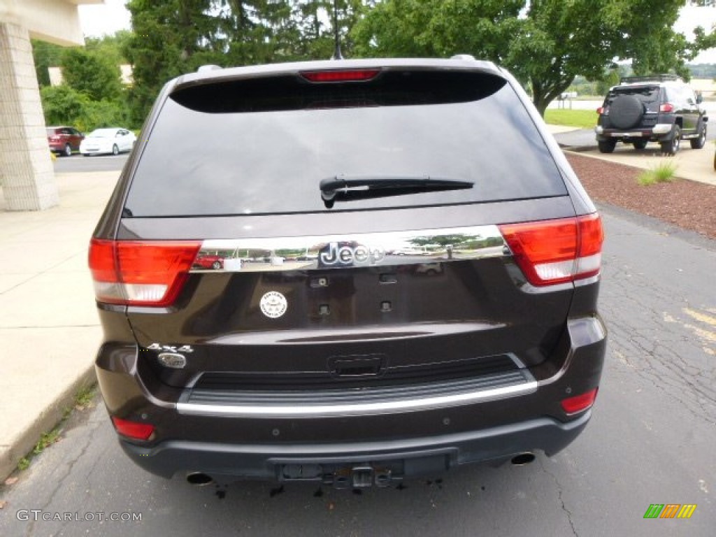 2011 Grand Cherokee Overland 4x4 - Rugged Brown Pearl / New Saddle/Black photo #7