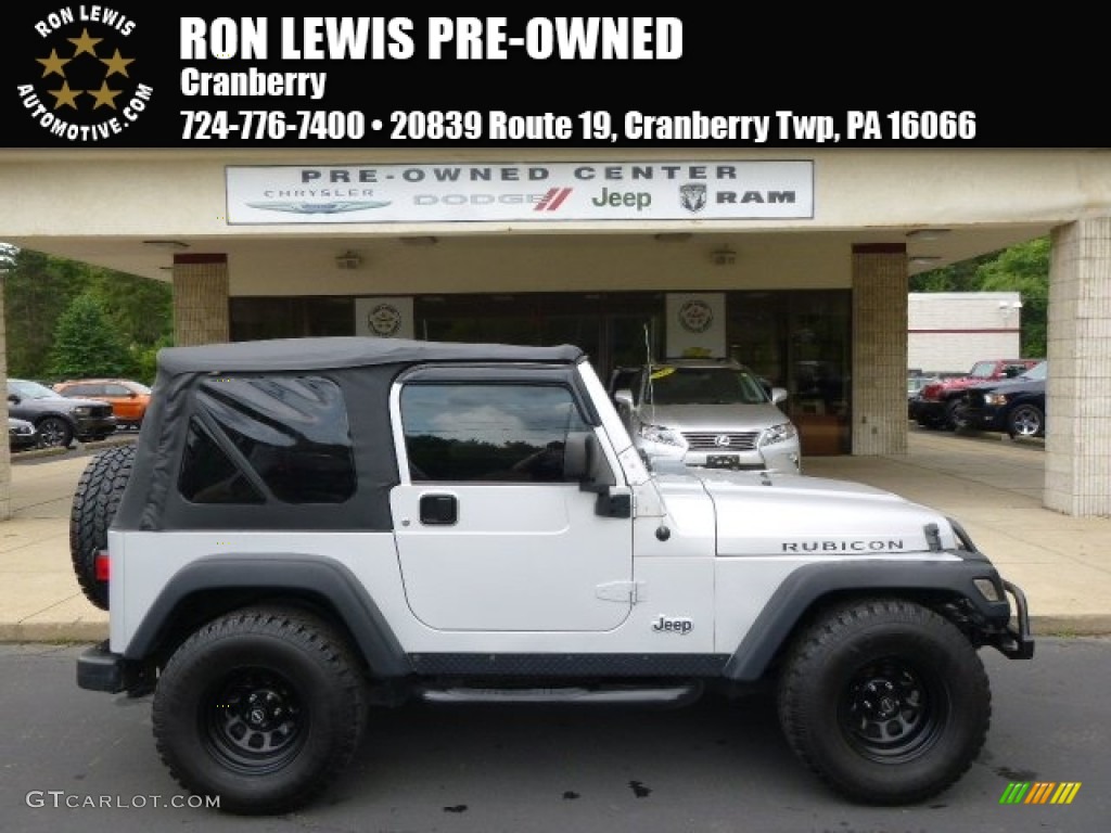 2006 Wrangler Rubicon 4x4 - Stone White / Dark Slate Gray photo #1