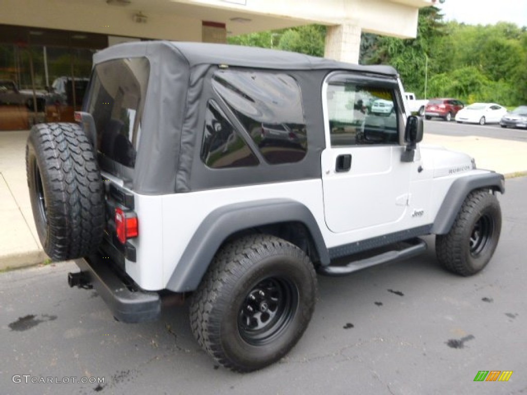 2006 Wrangler Rubicon 4x4 - Stone White / Dark Slate Gray photo #8