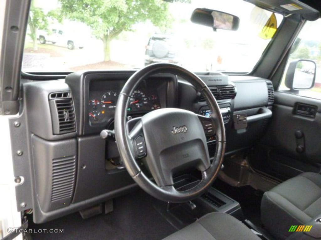 2006 Wrangler Rubicon 4x4 - Stone White / Dark Slate Gray photo #13