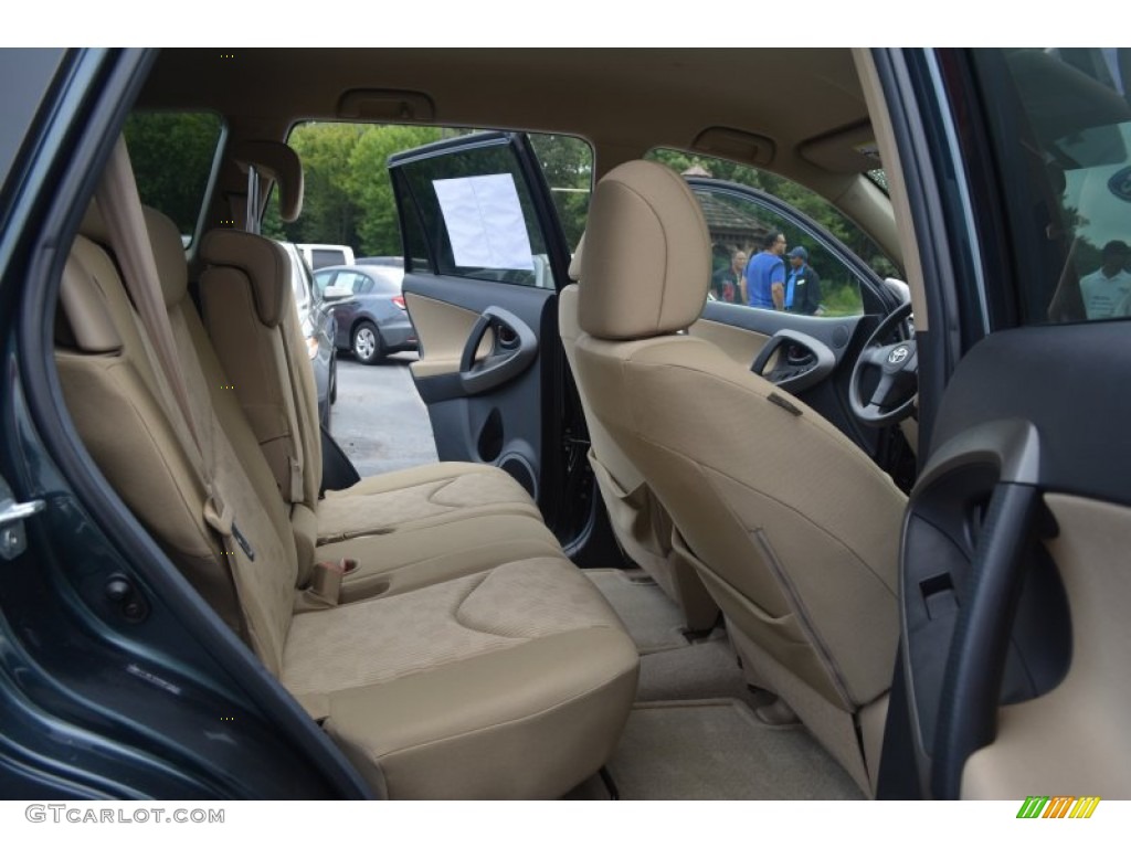 2011 RAV4 I4 4WD - Black Forest Metallic / Sand Beige photo #13