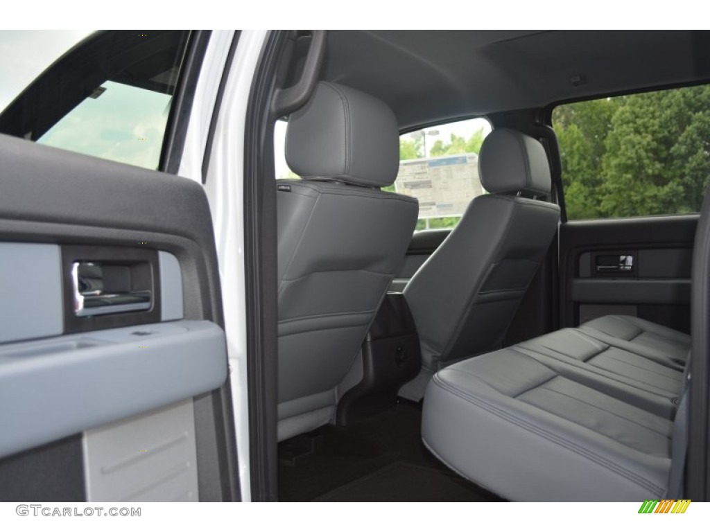 2014 F150 XLT SuperCrew 4x4 - Oxford White / Steel Grey photo #8