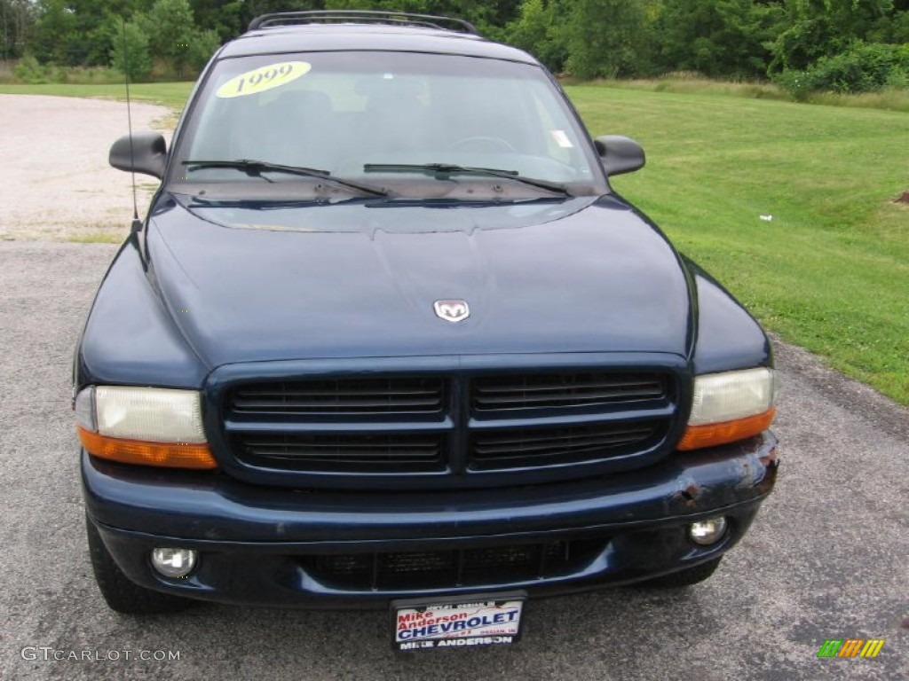 1999 Durango SLT 4x4 - Patriot Blue Pearlcoat / Mist Gray photo #20