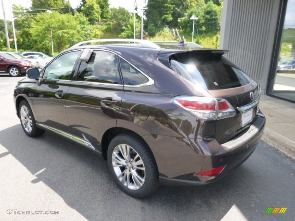 2013 RX 450h AWD - Fire Agate Pearl / Saddle Tan/Espresso Birds Eye Maple photo #7