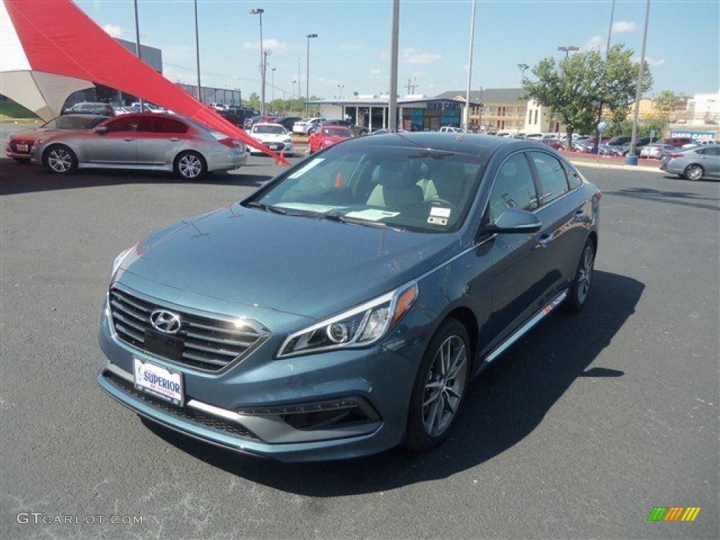 2015 Sonata Sport 2.0T - Nouveau Blue / Gray photo #1