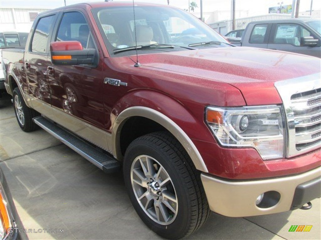 2014 F150 Lariat SuperCrew 4x4 - Sunset / Pale Adobe photo #4