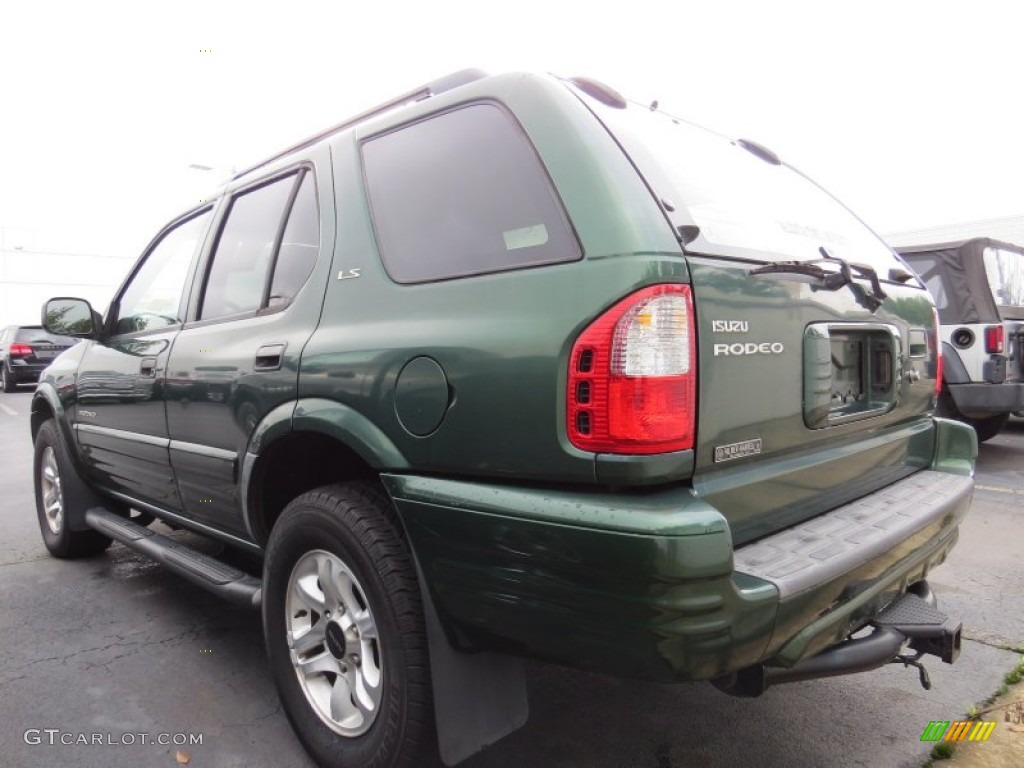 2002 Rodeo LS - Garden Green Mica / Gray photo #2