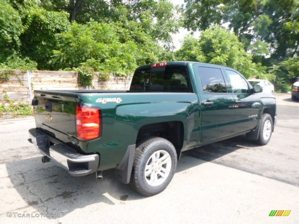 2014 Silverado 1500 LT Crew Cab 4x4 - Rainforest Green Metallic / Cocoa/Dune photo #6