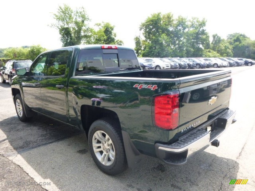 2014 Silverado 1500 LT Crew Cab 4x4 - Rainforest Green Metallic / Cocoa/Dune photo #8