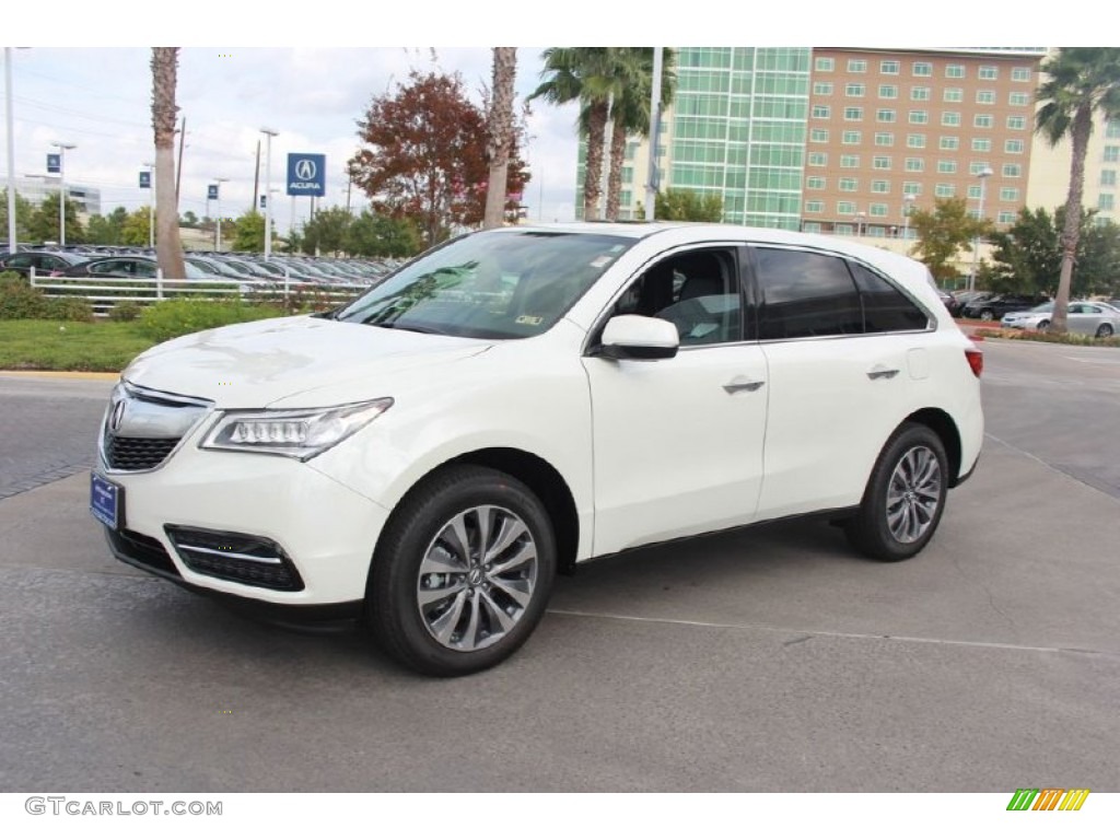 2015 MDX SH-AWD Technology - White Diamond Pearl / Graystone photo #3