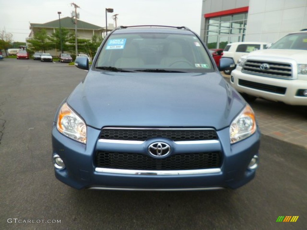 2012 RAV4 Limited 4WD - Pacific Blue Metallic / Sand Beige photo #2