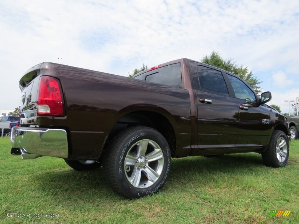 2014 1500 Big Horn Crew Cab - Western Brown / Canyon Brown/Light Frost Beige photo #3