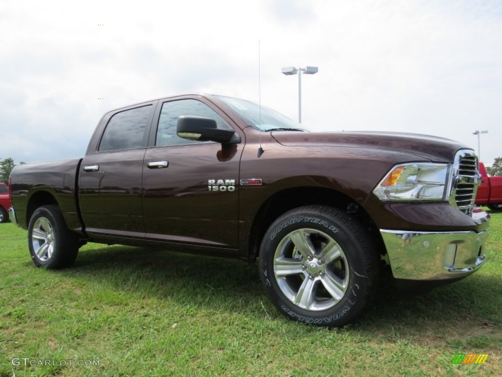 2014 1500 Big Horn Crew Cab - Western Brown / Canyon Brown/Light Frost Beige photo #4