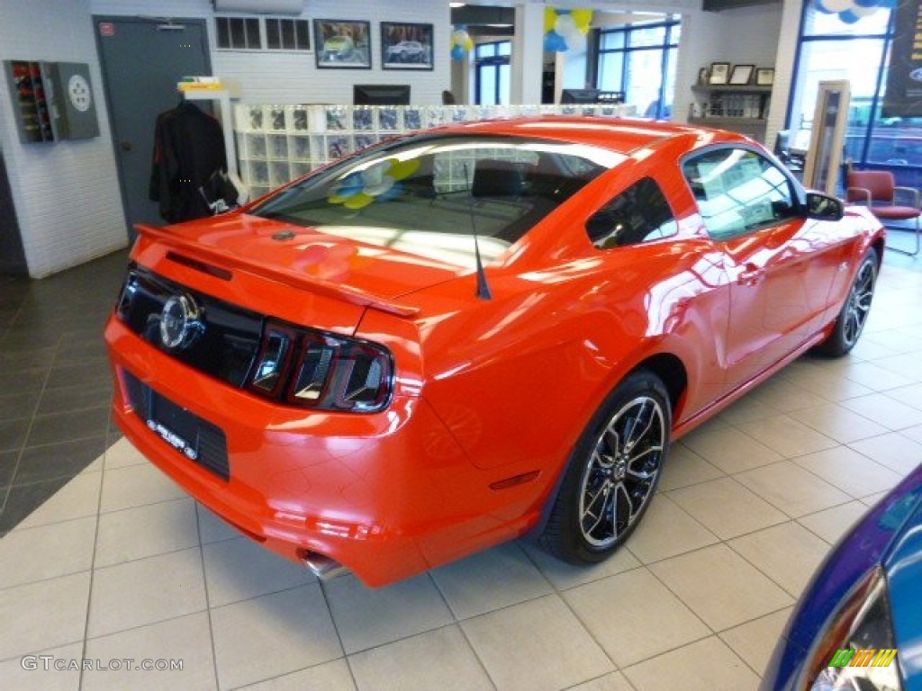 2014 Mustang GT Premium Coupe - Race Red / Charcoal Black/Cashmere Accent photo #5
