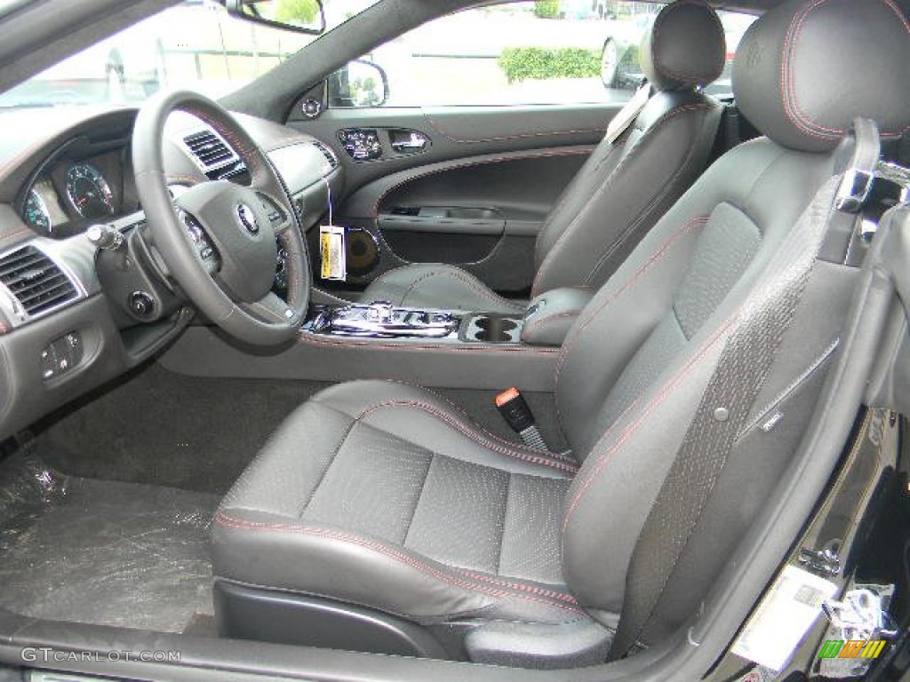 Warm Charcoal/Red Contrast Interior 2015 Jaguar XK XKR Coupe Photo #96271275