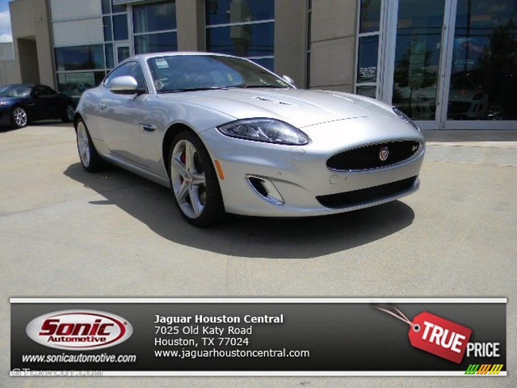 2015 XK XKR Coupe - Rhodium Silver Metallic / Warm Charcoal/Red Contrast photo #1