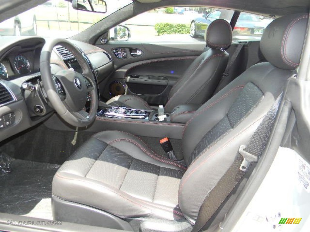 Warm Charcoal/Red Contrast Interior 2015 Jaguar XK XKR Coupe Photo #96271686