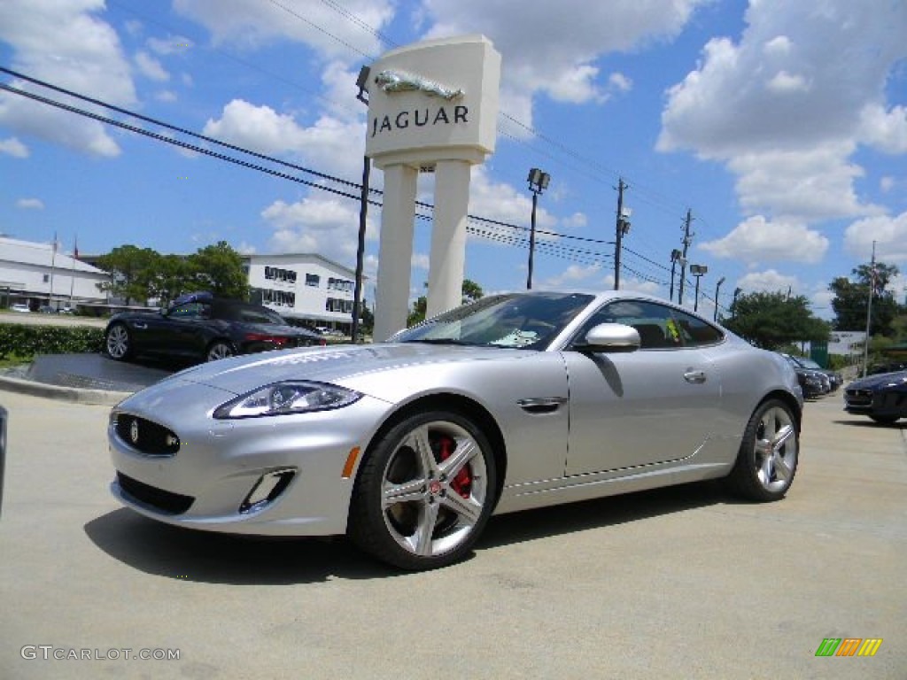 Rhodium Silver Metallic 2015 Jaguar XK XKR Coupe Exterior Photo #96271710