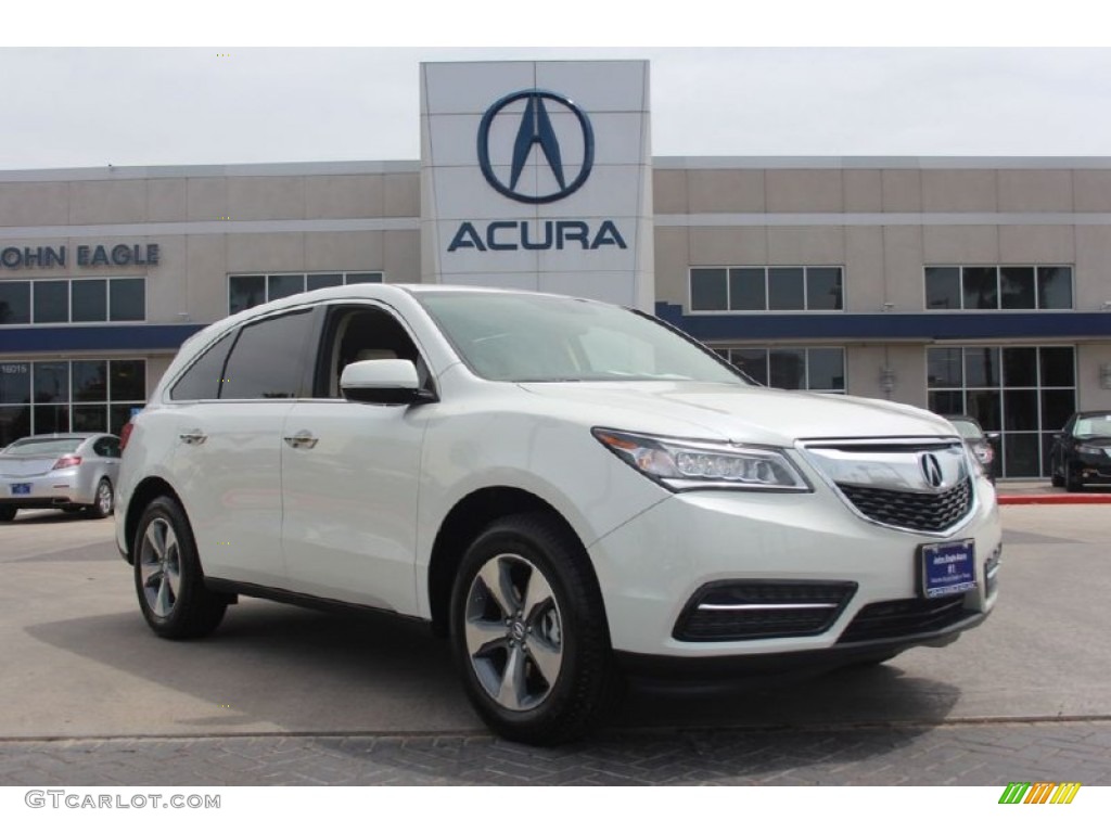 2015 MDX Technology - White Diamond Pearl / Parchment photo #1