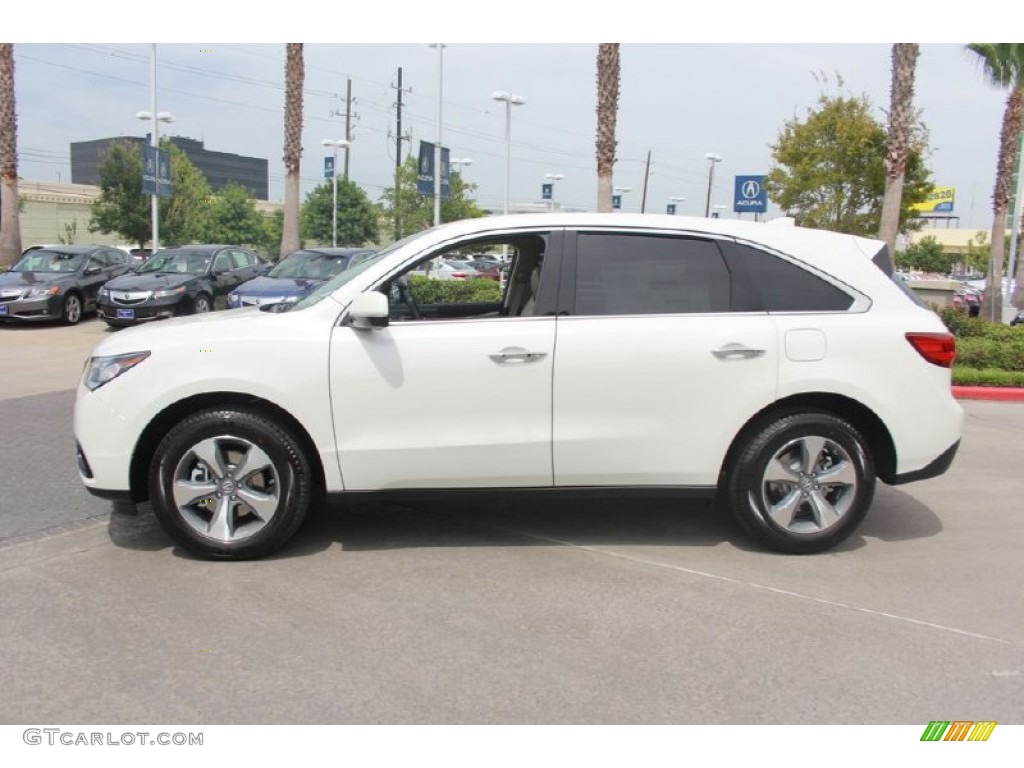 2015 MDX Technology - White Diamond Pearl / Parchment photo #4