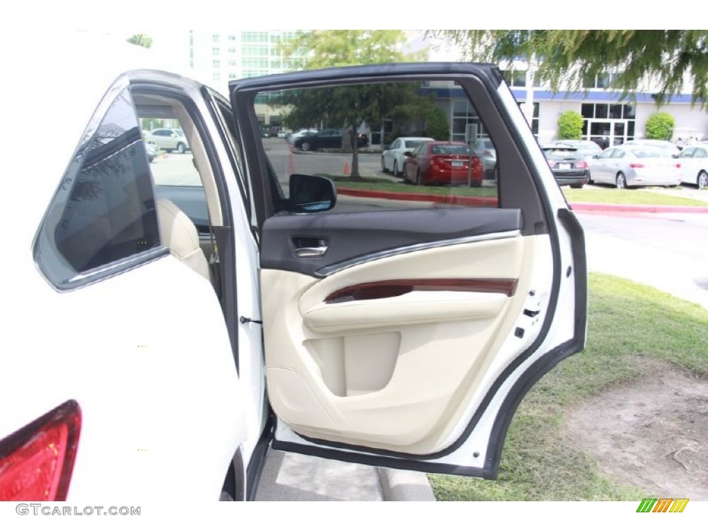 2015 MDX Technology - White Diamond Pearl / Parchment photo #16