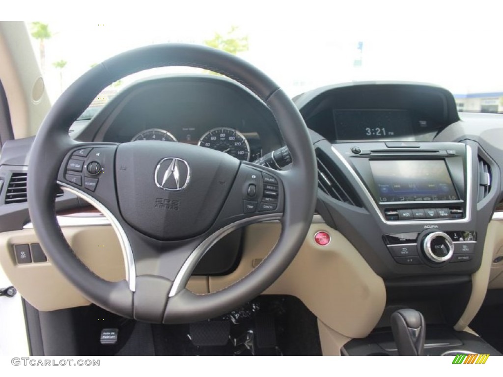 2015 MDX Technology - White Diamond Pearl / Parchment photo #24