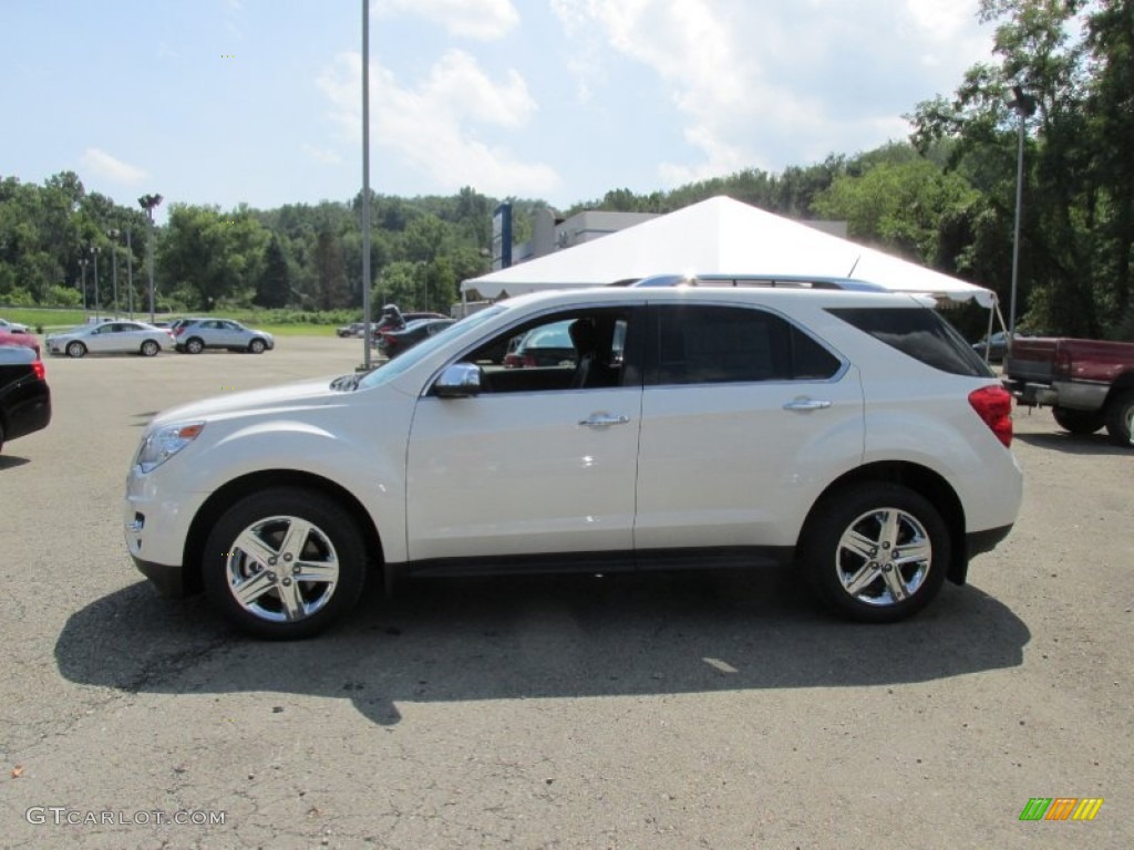 2015 Equinox LTZ AWD - White Diamond Tricoat / Brownstone/Jet Black photo #2