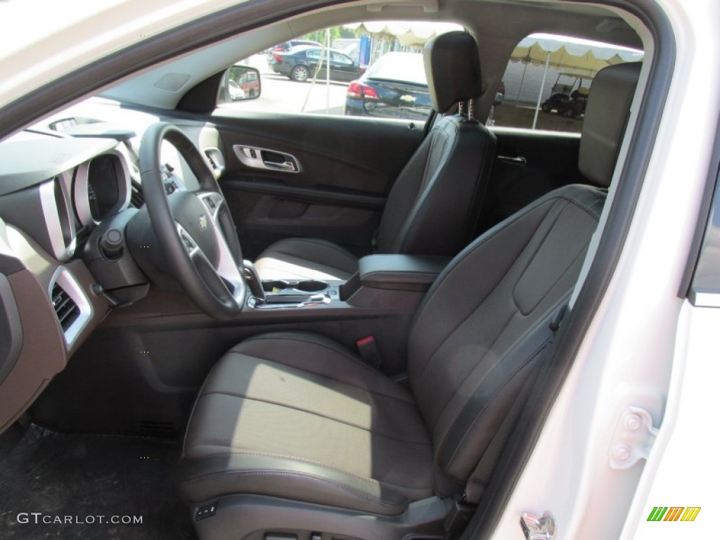 2015 Equinox LTZ AWD - White Diamond Tricoat / Brownstone/Jet Black photo #14