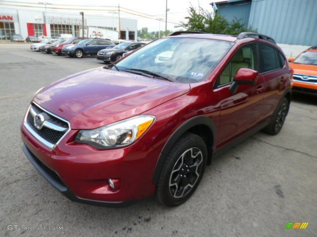 2014 XV Crosstrek 2.0i Premium - Venetian Red Pearl / Ivory photo #3