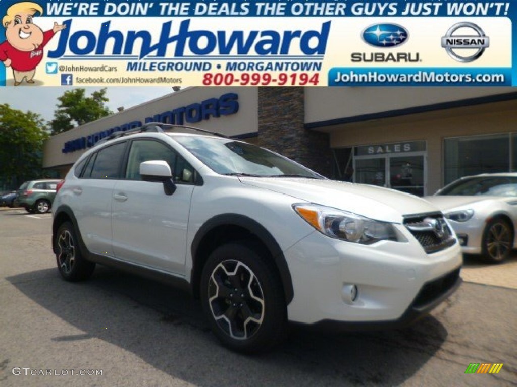 2014 XV Crosstrek 2.0i Premium - Satin White Pearl / Ivory photo #1