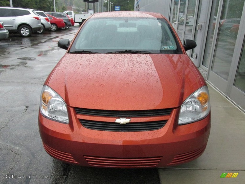 2007 Cobalt LS Sedan - Sunburst Orange Metallic / Gray photo #10