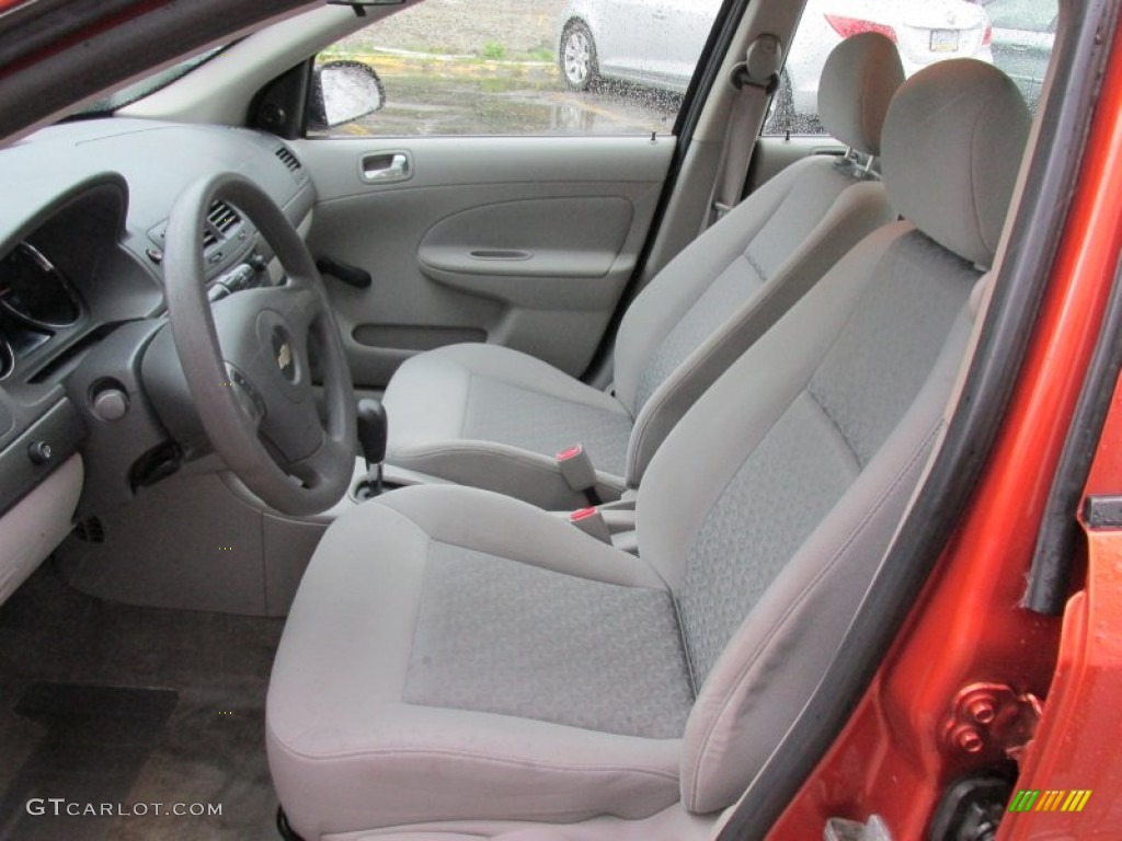 2007 Cobalt LS Sedan - Sunburst Orange Metallic / Gray photo #17