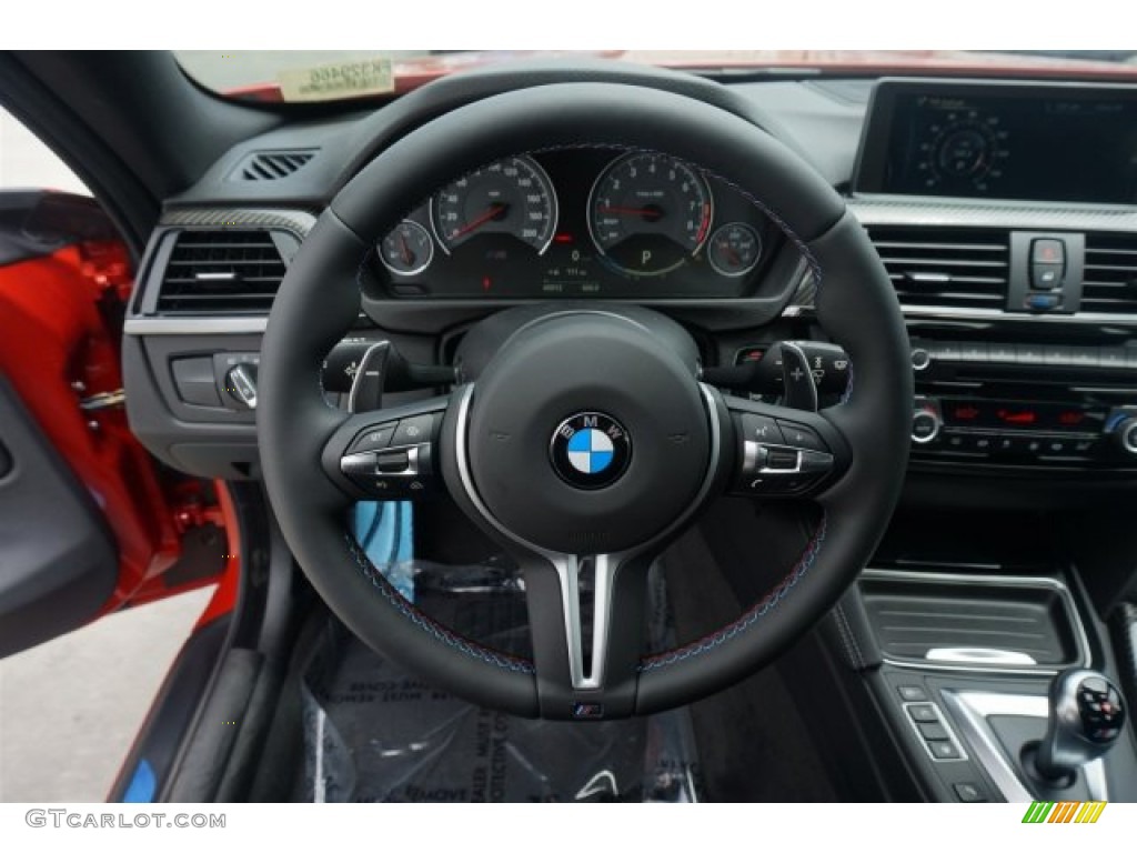 2015 BMW M4 Coupe Black Steering Wheel Photo #96284157