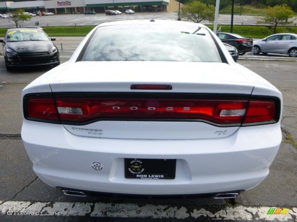 2014 Charger R/T AWD - Bright White / Black/Red photo #4