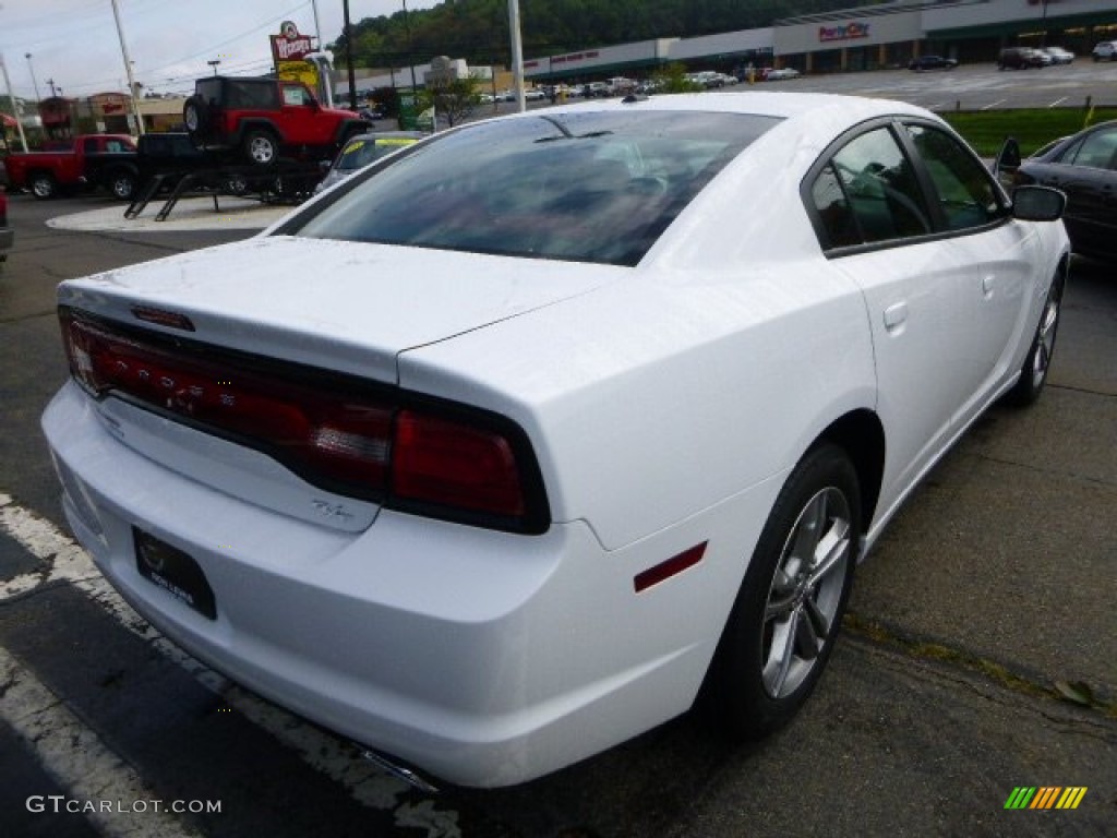 2014 Charger R/T AWD - Bright White / Black/Red photo #5