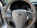 Beige 2014 Nissan Altima 3.5 SL Steering Wheel